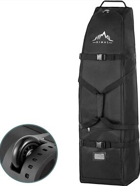 Himal Golf Travel Bag Wheels Heavy Duty 600D Oxford Padded Airline Approved NWT